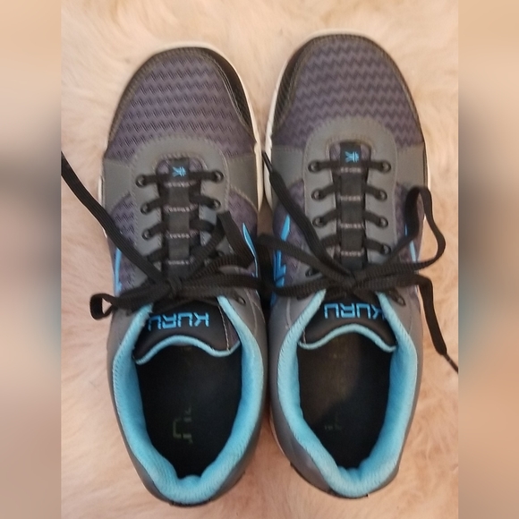 Kuru Quantum Women Athletic Tennis Shoe Sneaker Running Walk Jog Gray Blue 9 - Picture 4 of 10